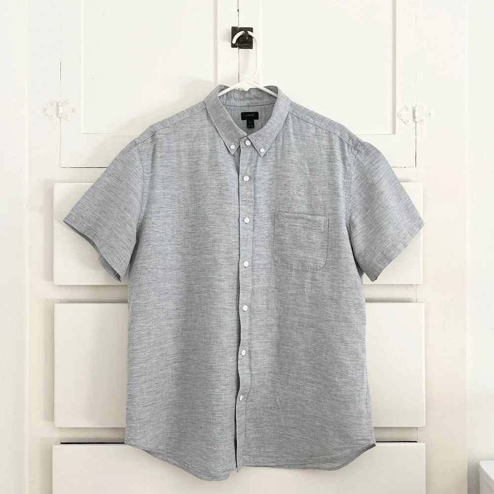 J. Crew Baird McNutt Linen Cotton Button Down Shirt XL
